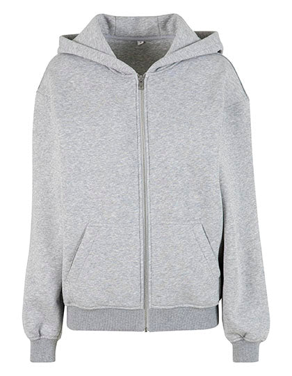 Ladies Loose Fit Zip Hoody