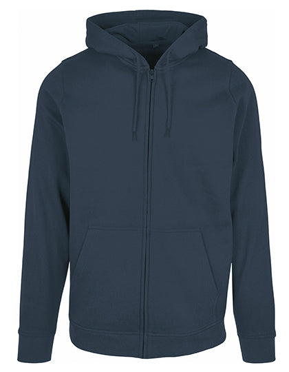 Basic Zip Hoody in Navy, Größe 5XL