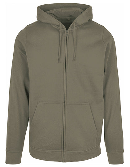 Basic Zip Hoody in Olive, Größe 5XL