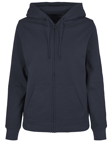 Ladies Basic Zip Hoody in Navy, Größe 5XL