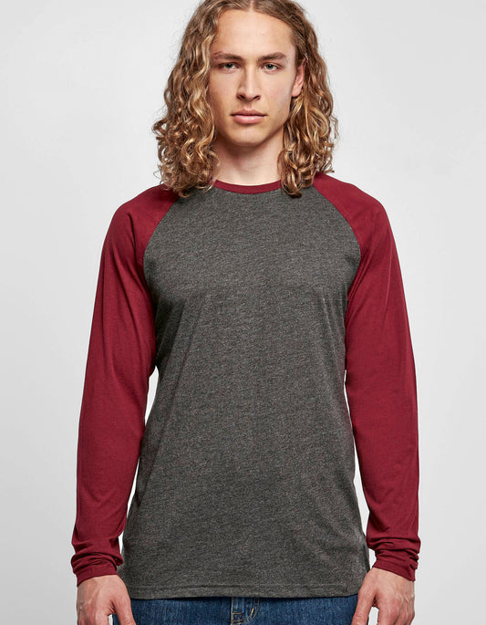 Men´s Contrast Raglan Longsleeve T-Shirt