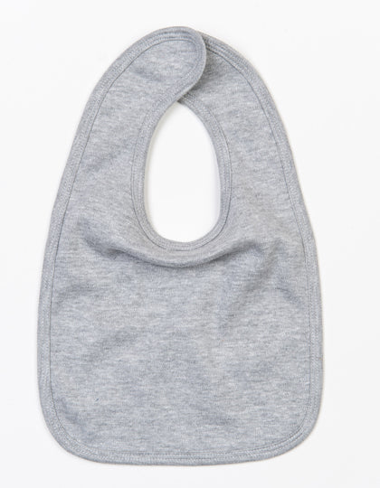 Baby Bib in Heather Grey Melange, Größe One Size