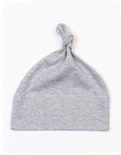 Baby One Knot Hat in Heather Grey Melange, Größe One Size