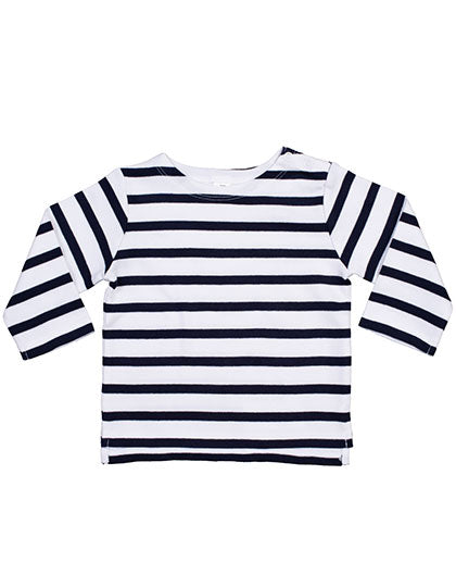 Baby Breton Top in White, Größe 18-24 months