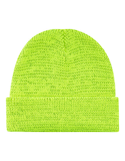 Reflektierende Mütze in Neon Yellow, Größe One Size