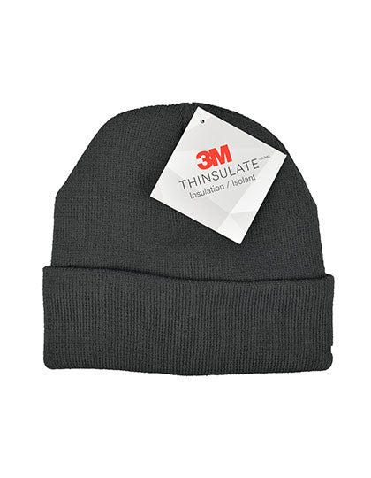 Thinsulate Beanie in Dark Grey, Größe One Size