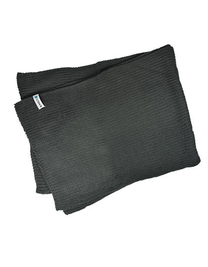 Knitted Scarf in Dark Grey, Größe 160 x 25 cm