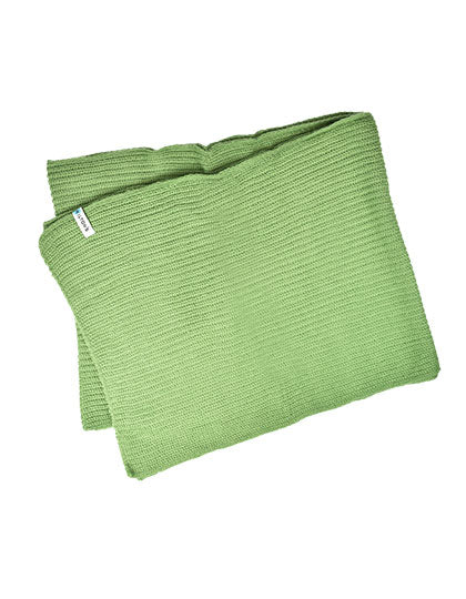 Knitted Scarf in Sage, Größe 160 x 25 cm
