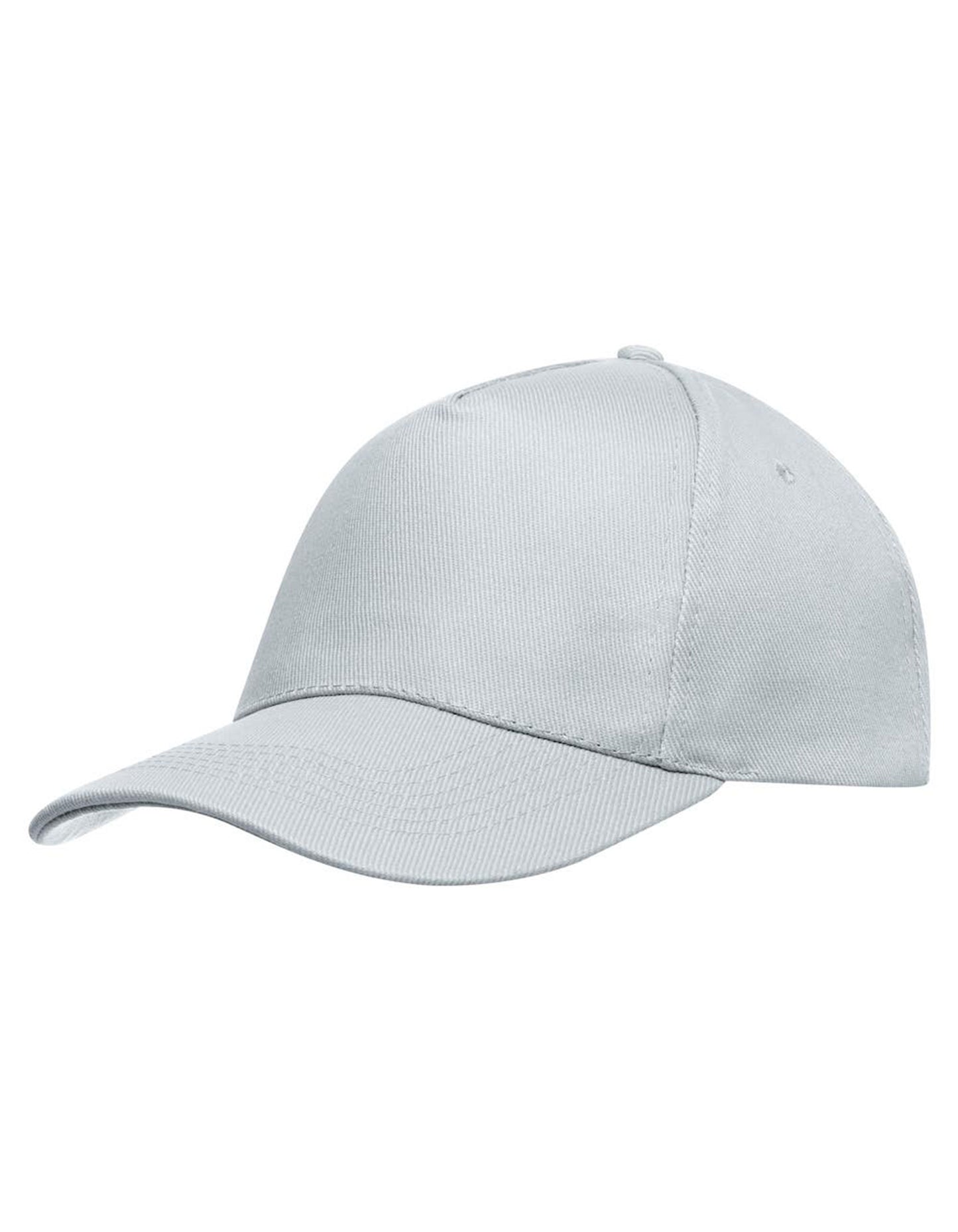 5-Panel Baseball Cap in Light Grey, Größe One Size