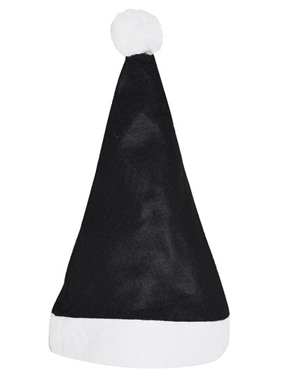 Christmas Hat / Nikolaus Mütze in Black, Größe 30 x 38 cm
