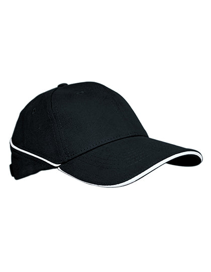 Cap White-Stripe in Black, Größe One Size