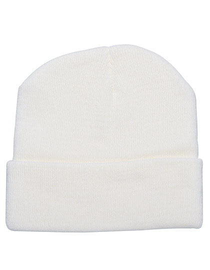 Strickmütze in Creme, Größe One Size