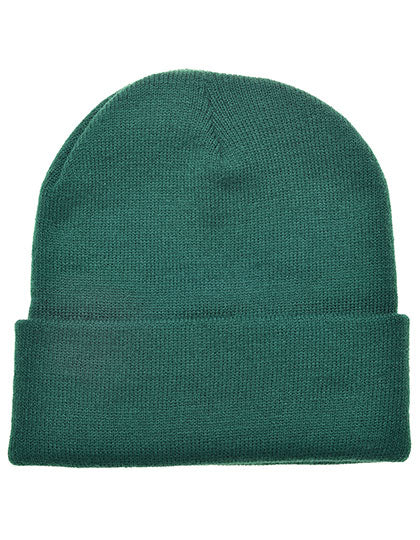 Strickmütze in Dark Green, Größe One Size