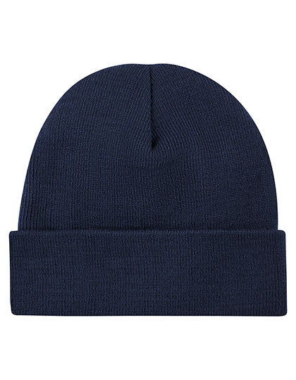 Strickmütze in Navy, Größe One Size