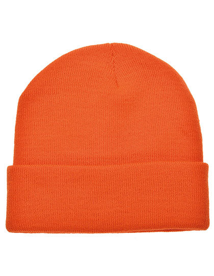 Strickmütze in Orange, Größe One Size
