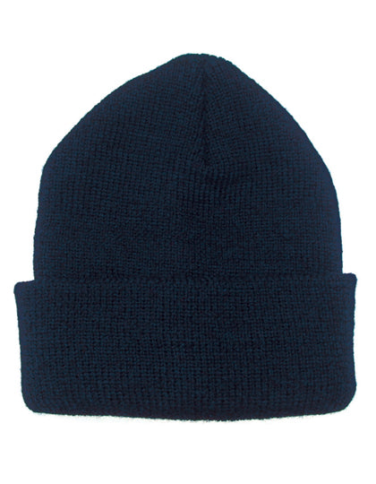 Strickmütze in Navy, Größe One Size