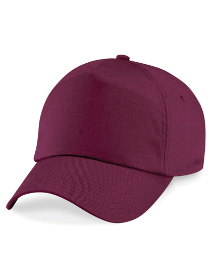 Junior Original 5 Panel Cap in Burgundy, Größe One Size