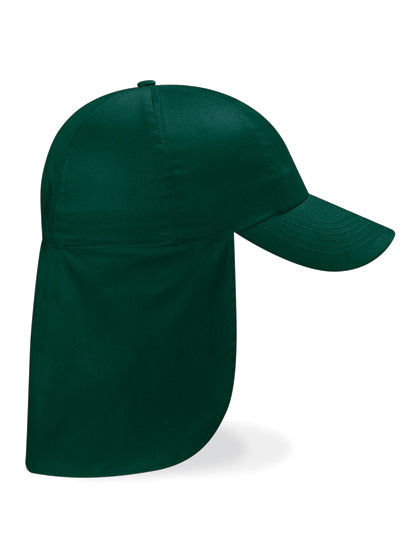 Junior Legionnaire Style Cap in Bottle Green, Größe One Size