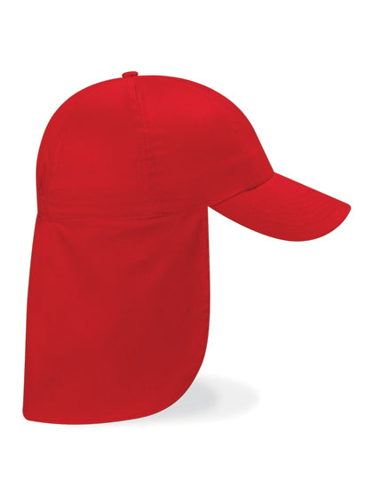 Junior Legionnaire Style Cap in Classic Red, Größe One Size