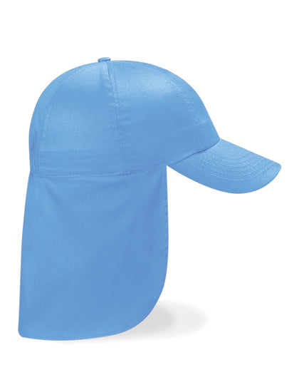 Junior Legionnaire Style Cap in Sky Blue, Größe One Size