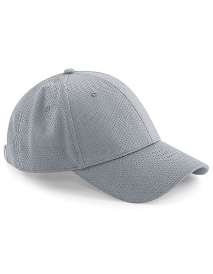 Air Mesh 6 Panel Cap in Light Grey, Größe One Size