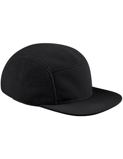 Recycled Fleece Outdoor Camper Cap in Black, Größe One Size