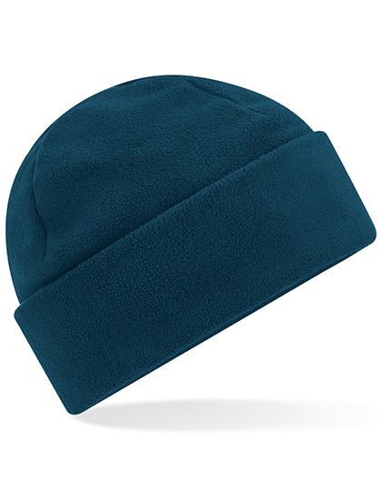 Recycled Fleece Cuffed Beanie in Petrol, Größe One Size