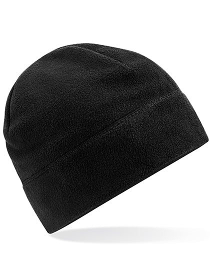 Recycled Fleece Pull-On Beanie in Black, Größe One Size