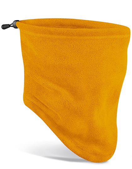 Recycled Fleece Snood in Mustard, Größe One Size