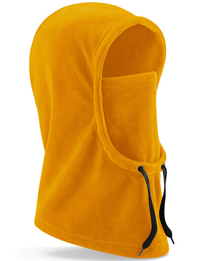 Recycled Fleece Hood in Mustard, Größe One Size