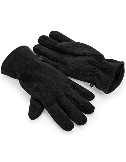 Recycled Fleece Gloves in Black, Größe L/XL