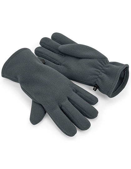 Recycled Fleece Gloves in Steel Grey, Größe L/XL