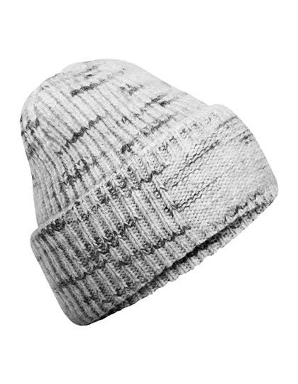 Chunky Knitted Patch Beanie in Cloudy Haze, Größe One Size