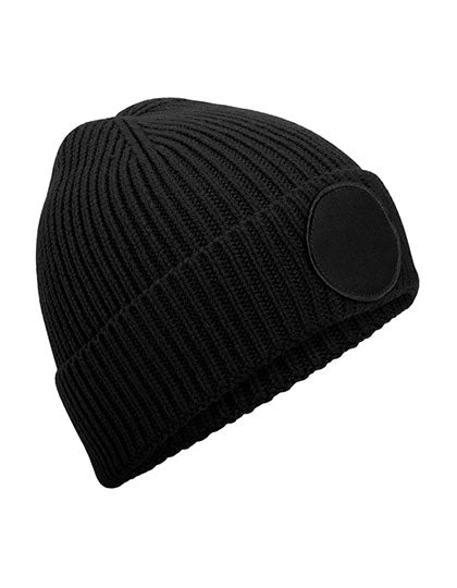 Circular Fashion Patch Beanie in Black, Größe One Size