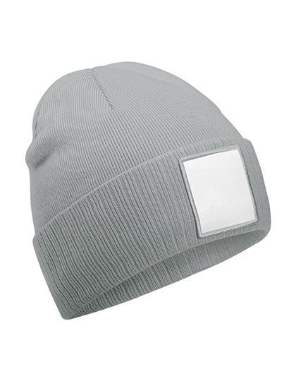 Appliqué Patch Beanie in Ash, Größe One Size