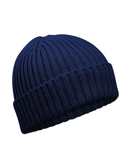 Organic Cotton Kids Beanie in Oxford Navy, Größe One Size