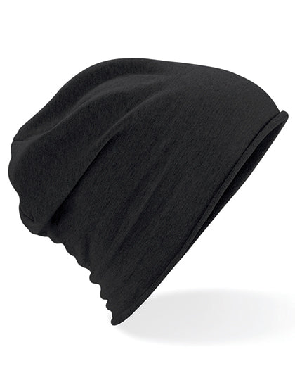 Jersey Beanie in Black, Größe One Size