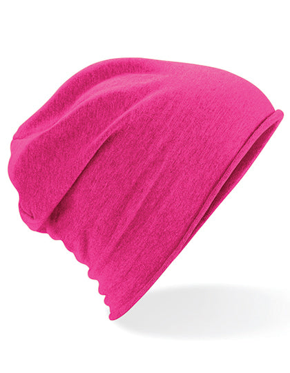 Jersey Beanie in Fuchsia, Größe One Size