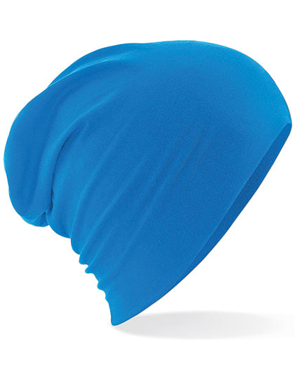 Hemsedal Cotton Slouch Beanie in Sapphire Blue, Größe One Size