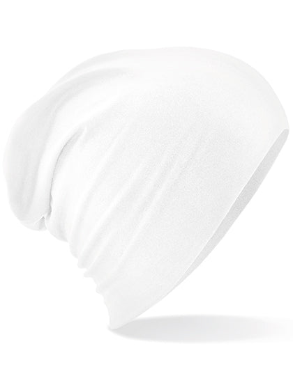 Hemsedal Cotton Slouch Beanie in White, Größe One Size