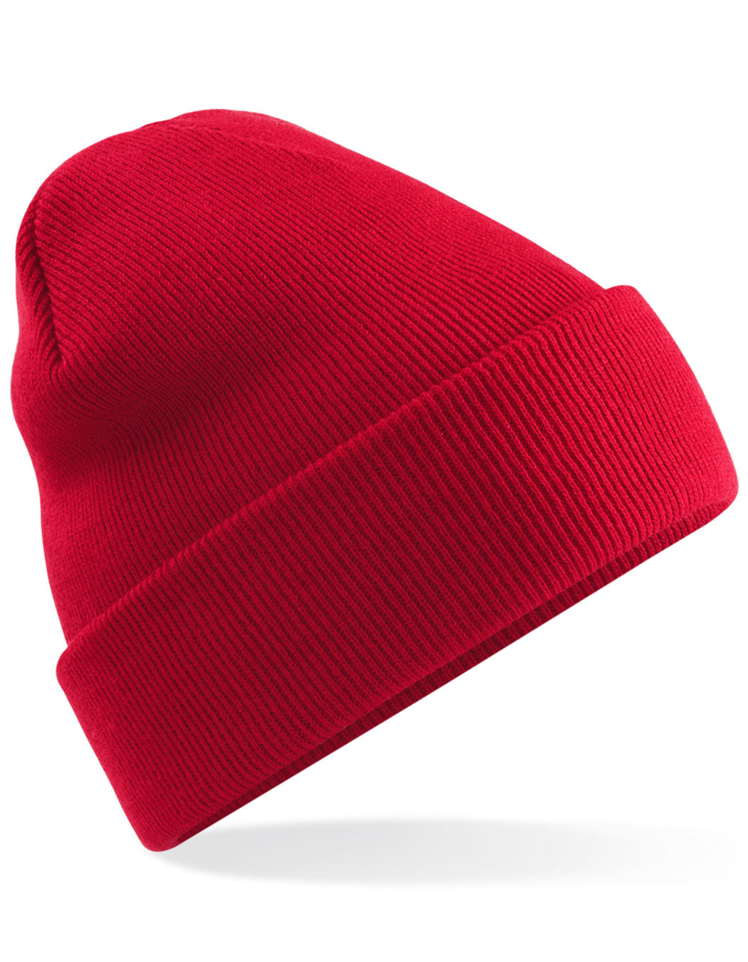Polylana® Original Cuffed Beanie in Classic Red, Größe One Size