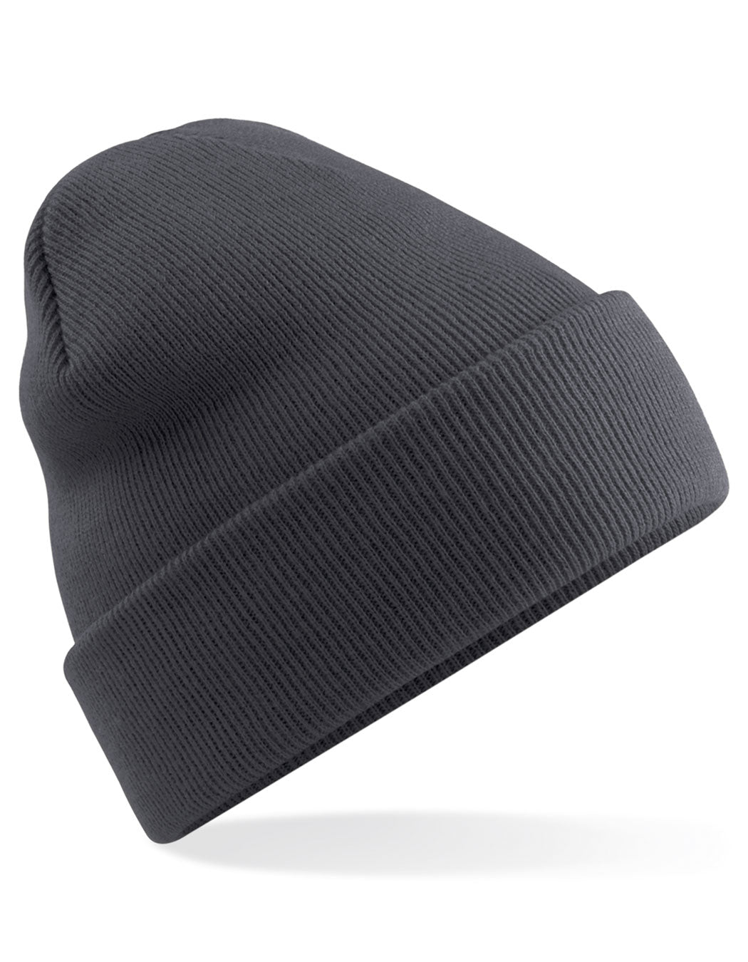 Polylana® Original Cuffed Beanie in Graphite Grey, Größe One Size