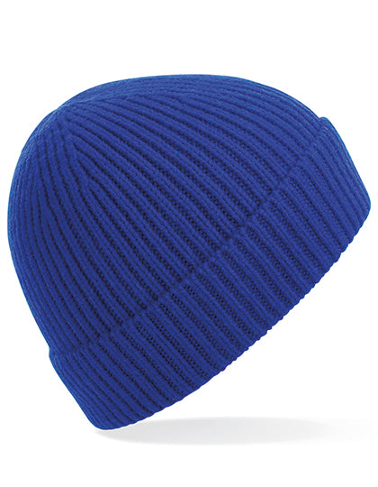 Engineered Knit Ribbed Beanie in Bright Royal, Größe One Size