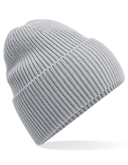 Oversized Cuffed Beanie in Light Grey, Größe One Size