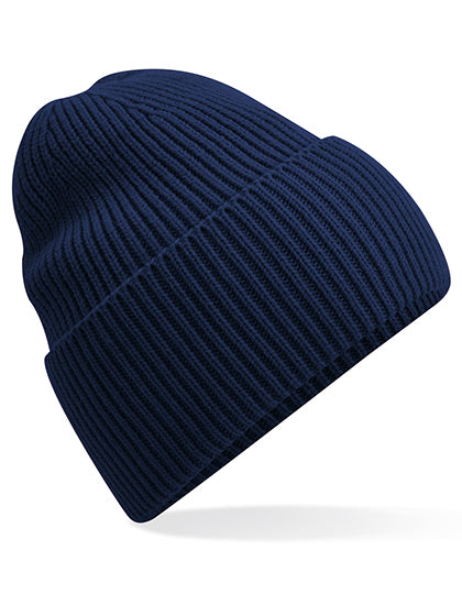 Oversized Cuffed Beanie in Oxford Navy, Größe One Size