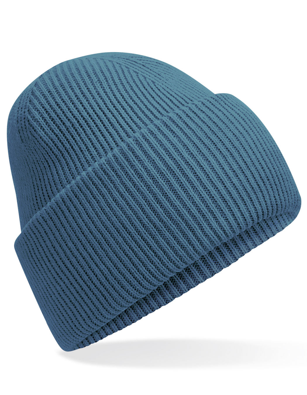 Classic Engineered Deep Cuffed Beanie in Airforce Blue, Größe One Size