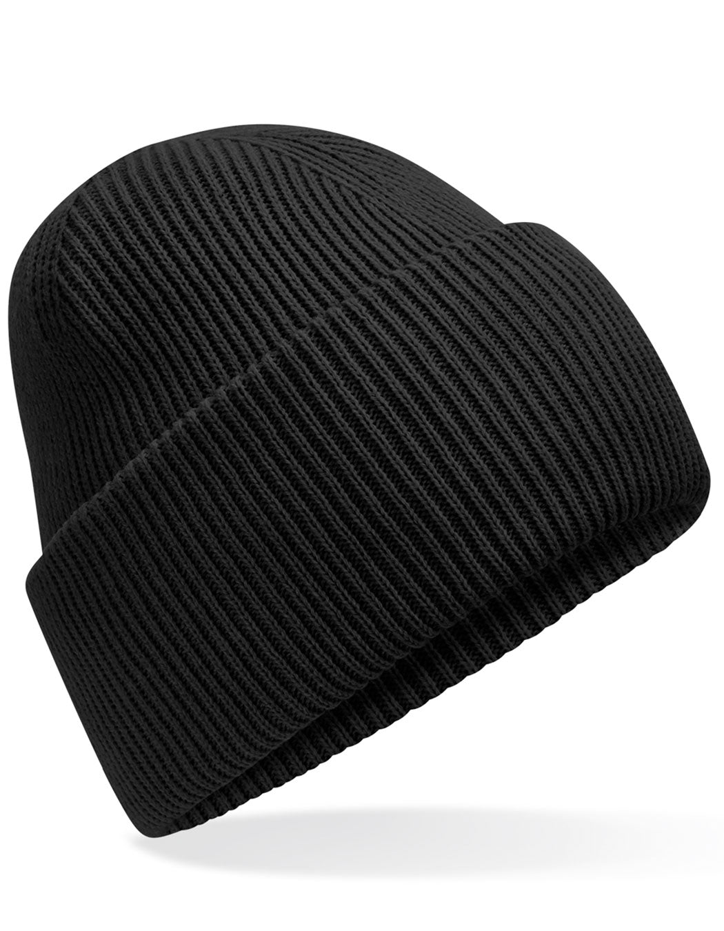 Classic Engineered Deep Cuffed Beanie in Black, Größe One Size