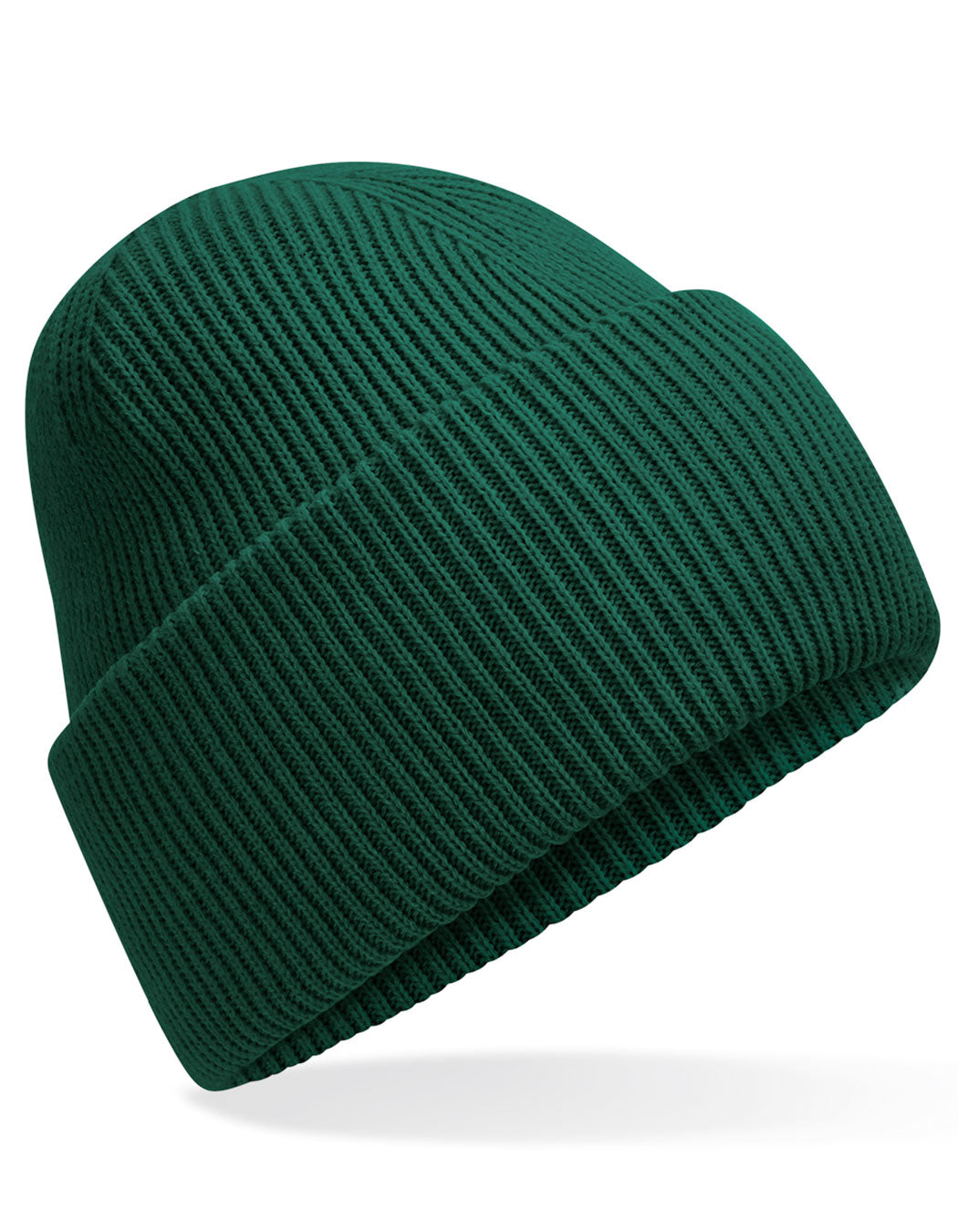 Classic Engineered Deep Cuffed Beanie in Bottle Green, Größe One Size