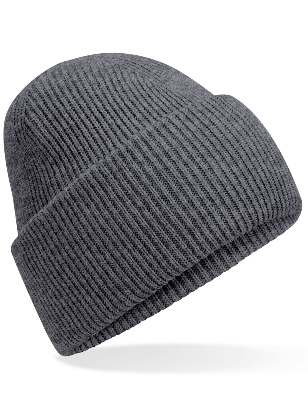 Classic Engineered Deep Cuffed Beanie in Granite, Größe One Size