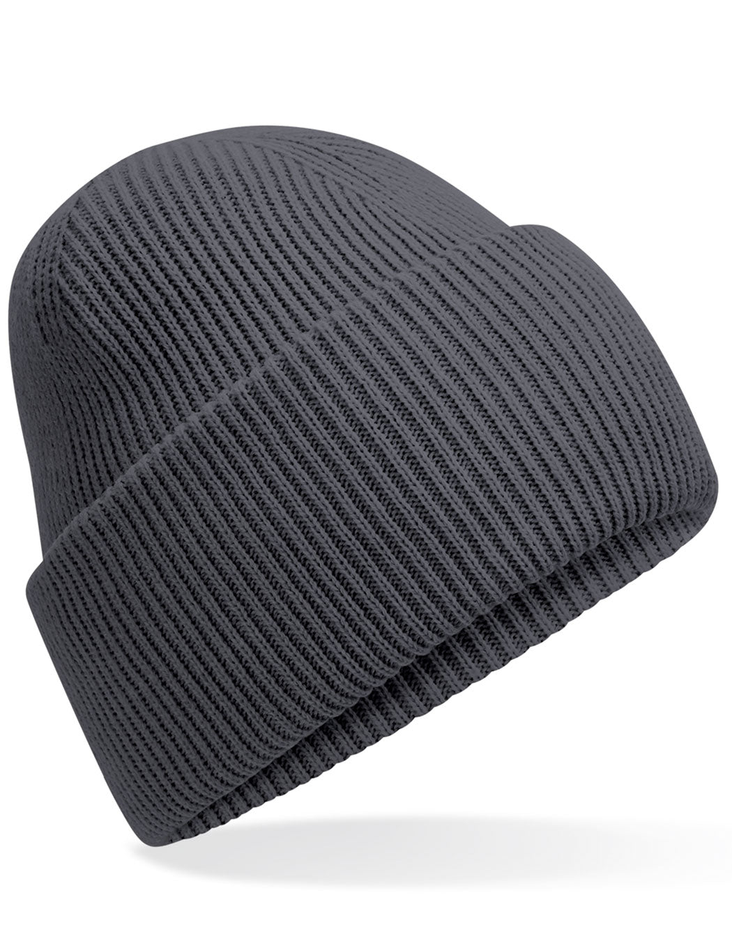 Classic Engineered Deep Cuffed Beanie in Graphite Grey, Größe One Size